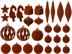 Enfeites De Natal De Veludo Para Árvore, Decorações Inquebráveis Para A Casa |