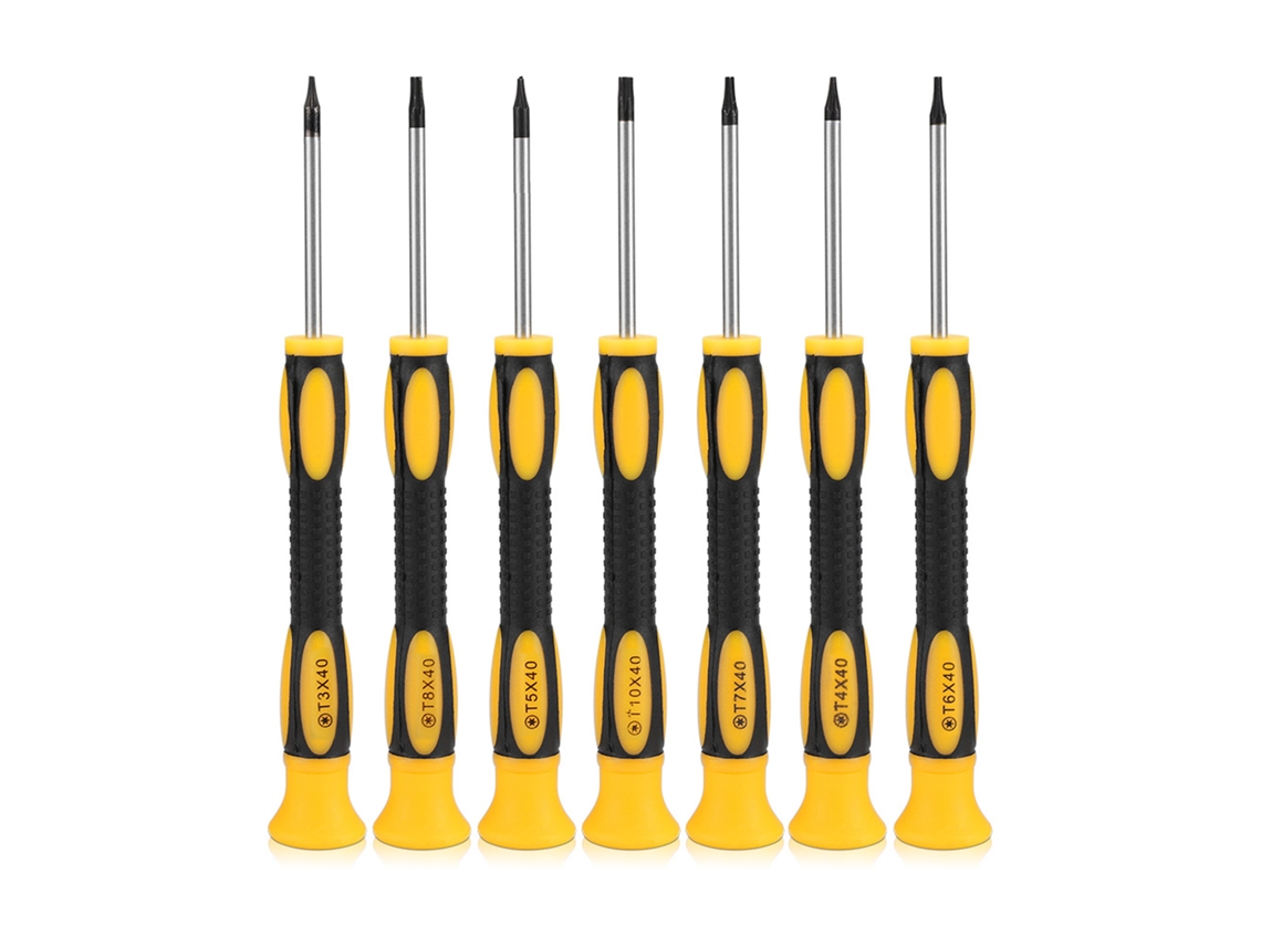 Conjunto De Chaves De Fenda Magnéticas 7 Pcs Para Reparo De Controle Nintendo Xbox360