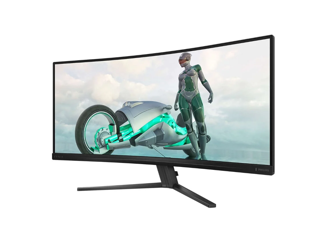 Monitor PHILIPS 34M2C3500L/00 (Preto - 34" - LED - Tomada EU - LCD - 1 ms)