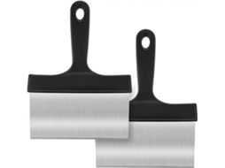 Raspador De Grelha Resistente, Raspador De Grelha Em Aço Inoxidável, Raspador De Alimentos Para Grelha Com Cabo.