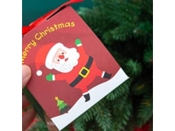 Laxiscreed Caixa De Açúcar Natal Vermelha Com Tema Festivo Para Decoração De Natal