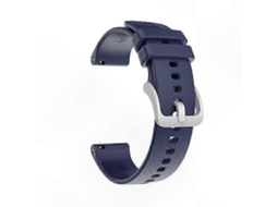 Pulseira De Silicone Prateada Com Fivela Para Substituição De Pulseiras De Smartwatch Gps.