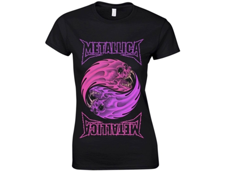 T-Shirt ROCK OFF Metallica Yin Yang Purple (Tamanho: XXL)