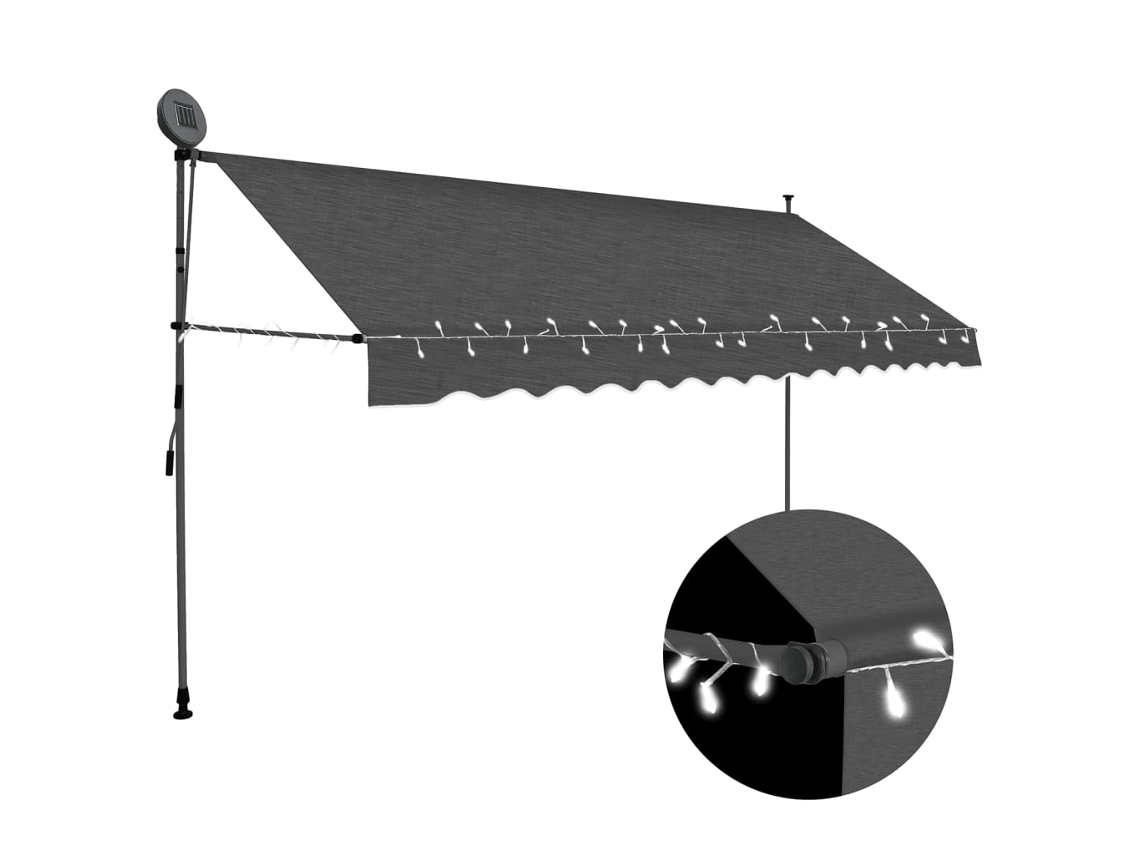 Toldo VIDAXL Grey Tecido (400 cm)