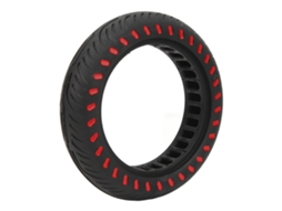 PNEU Sólido 8.5x2.0 Polegadas para Scooter Elétrico Aro 8.5 Resistente Impacto Alta Aderência Vermelho