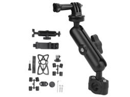 Action Camera/phone Motorcycle Handlebar Mount Bicycle Holder Bracket With Phone Clip LAXISCREED