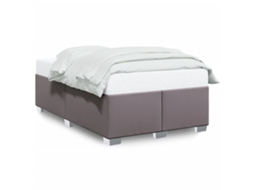 Bed Frame, Bed Frames Vidaxl Cinzeto Couro Artificial (120 X 190 Cm)