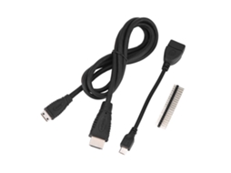 Kit De Adaptador Hdmi 3 Em 1, Cabeçalho De 40 Pinos E Cabo Micro Otg Para Raspberry Pi
