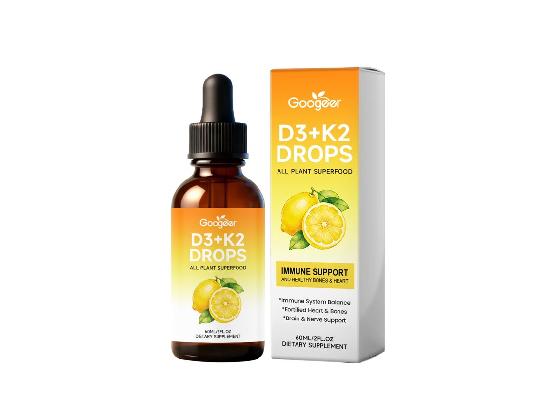 Gotas De Vitamina D3 E K2 Para Saúde Óssea