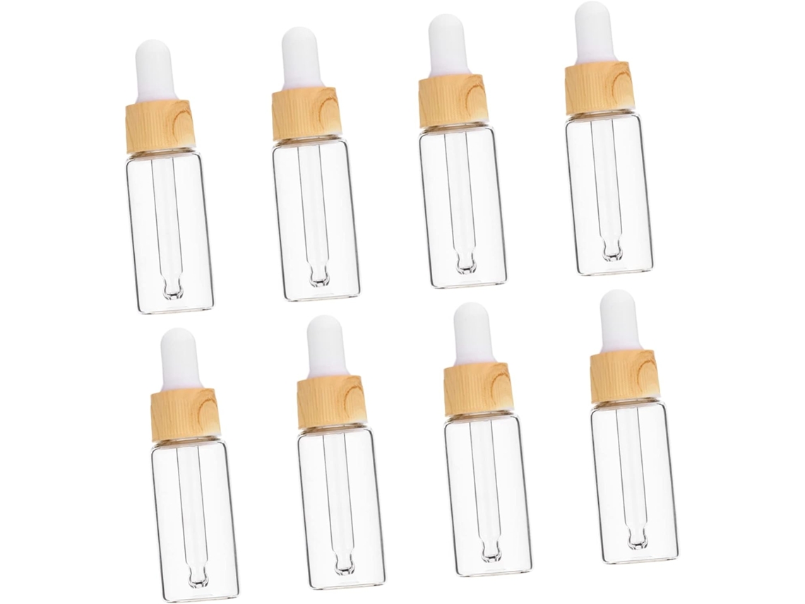 Conjunto De 8 Frascos De Vidro Para Óleo, Recarregáveis E Perfeitos Para