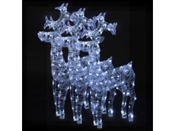 Conjunto 3 Rena decorativa de natal VIDAXL (60x16x100 cm)