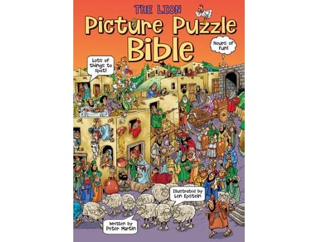 Livro the lion picture puzzle bible de peter martin (inglês)