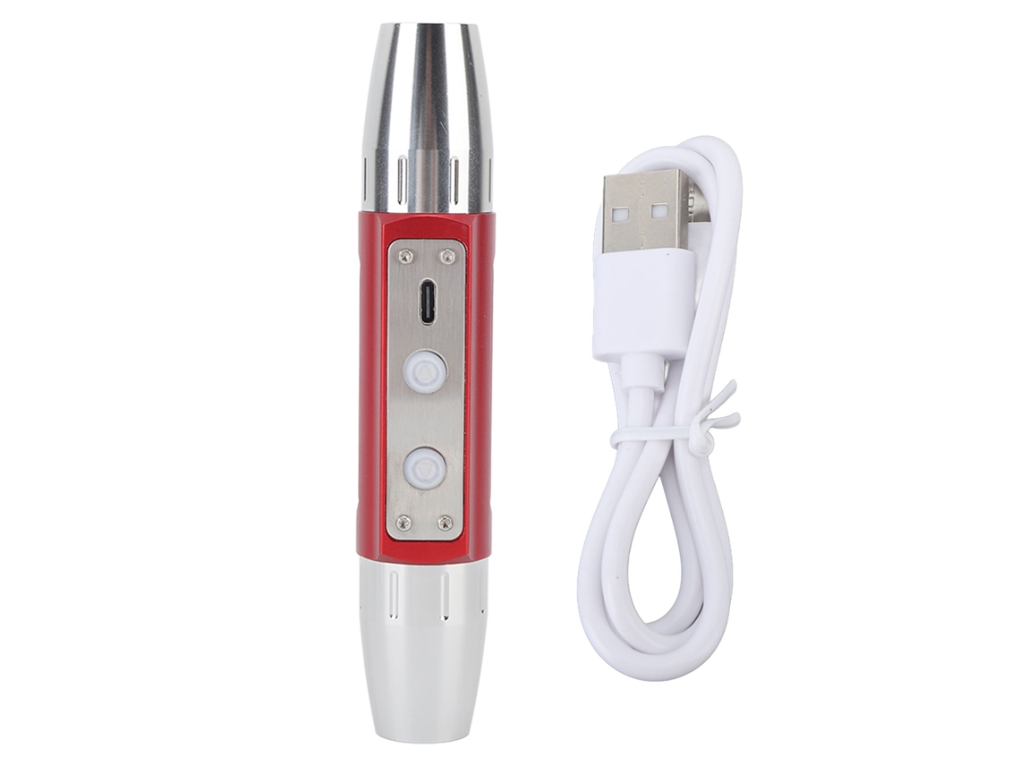 Lanterna de Jade para Avaliação com Cabeça Dupla 4 Fontes de Luz Usb Recarregável Kx4 | S/MARCA