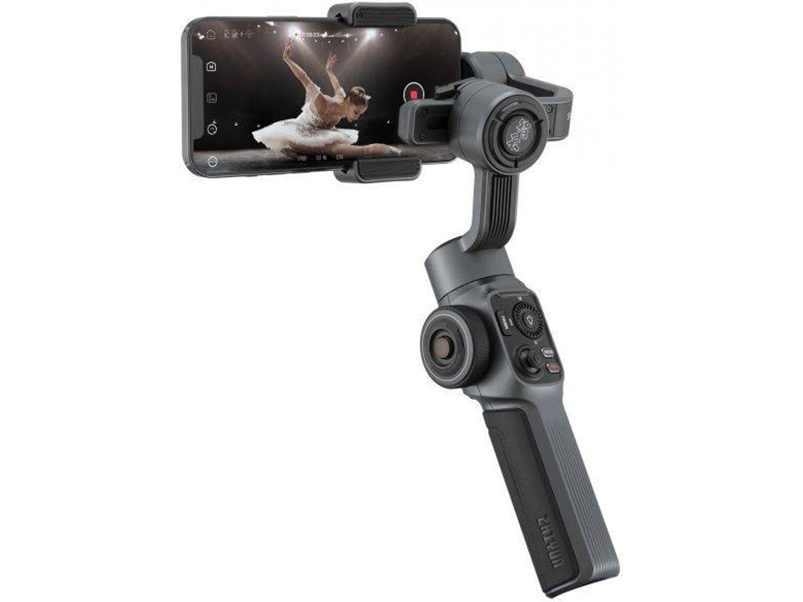 Gimbal ZHIYUN Smooth 5 Combo (Bluetooth - Autonomia: Até 25 Horas - Preto)
