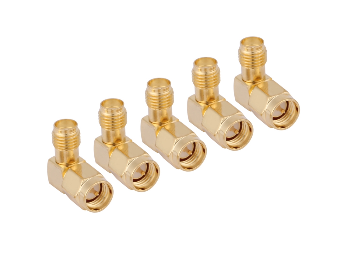 Laxiscreed Adaptador Sma Macho Para Fêmea 90° Para Conexões Rf De Alta Qualidade