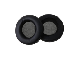 Auriculares Almohadillas De Repuesto Para Sennheiser Hd215 Hd225 Hd440 Hd205ii De Piel Proteica Y Espuma Negra