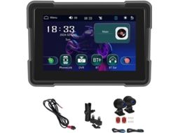 Câmera Dvr Portátil De 5 Polegadas Com Carplay, Android Auto E Reprodutor Inteligente Para Motocicletas, À Prova D'água E Com Tela Sensível Ao Toque.