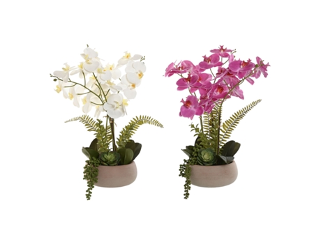 Planta Decorativa Home Esprit Polietileno Papel Machê 40 X 35 X 52 Cm (2 Unidades)