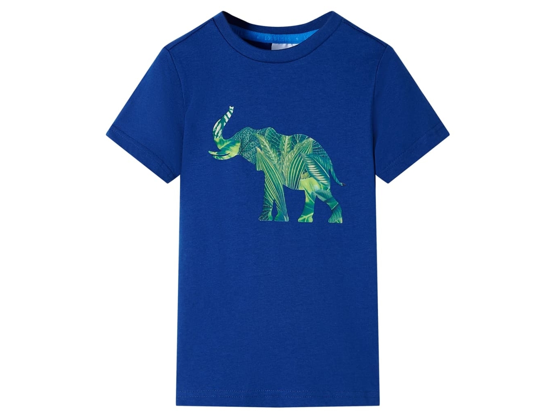 T-shirt Para Criança Azul-escuro 116
