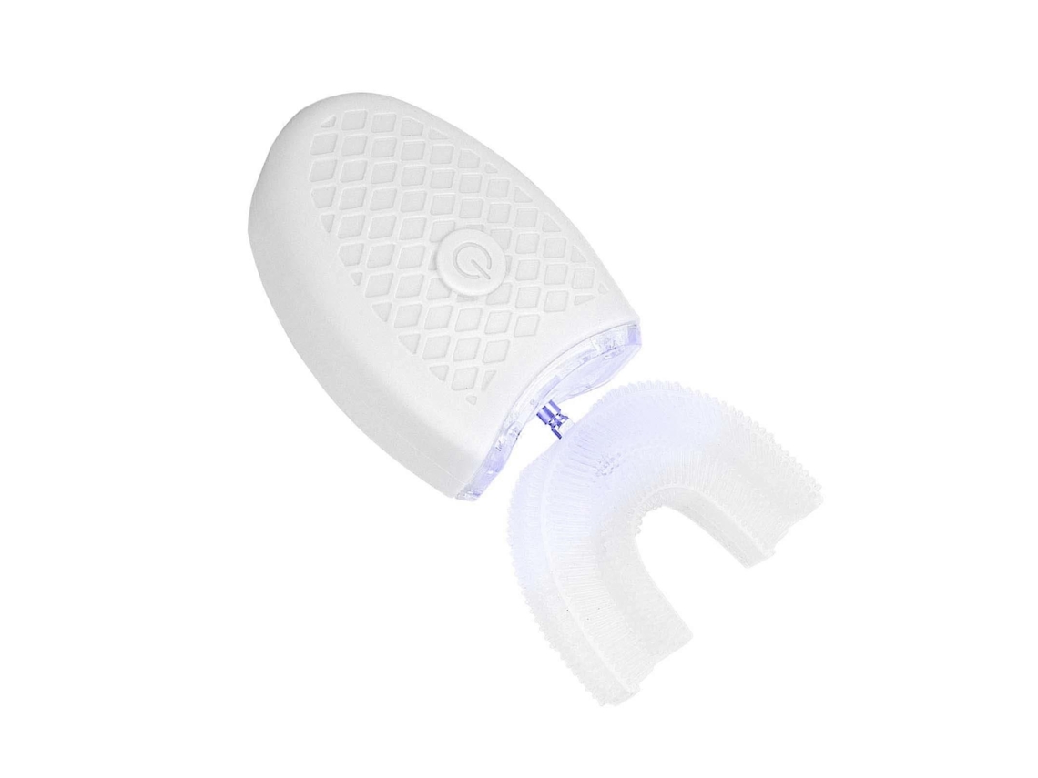 Escova De Dentes Elétrica Sônica Em Formato De U Para Adultos, Com Limpeza Automática E Ferramenta Para Higiene Bucal (branca, Modelo Adulto)