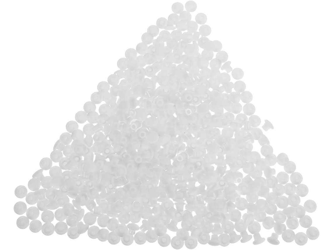 Yardenfun Conjunto De 500-tampas Redondas Plástico Para Parafusos Móveis, Armários E Guarda Roupas Decorativas Duráveis