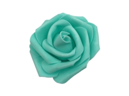 Flores artificiais Tiffany Blue 6 7cm com 10 peças cabeça de espuma decoração com luzes LAXISCREED