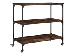 Kitchen Trolley, Kitchen Trolleys Vidaxl Marrom Madeira Processada (n/a)