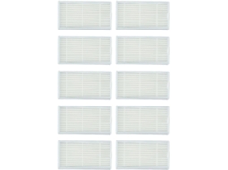 Conjunto De 10 Filtros Reposição Para Aspiradores Pó Medion Md 19500,