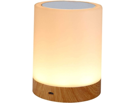 Luminária Led Recarregável com Ajuste de Brilho e Cor