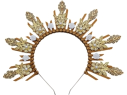 Tiara Vintage com Miçangas para Beleza SFUSHOS