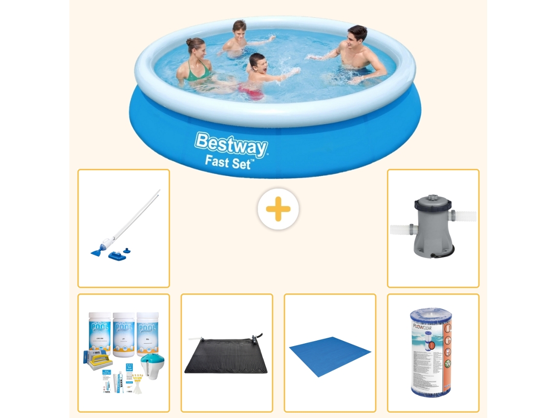 Bestway Piscina Bestway Fast Set Redonda - 366x76 Cm - 7-peças S21996