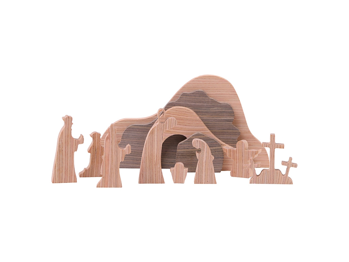 Laxiscreed Conjunto De 12 Cruz De Madeira Para Decoração De Páscoa Em Sala E Quarto