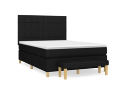 Box Spring Bed, Box Spring Beds Vidaxl Preto Tecido (140 X 200 Cm)