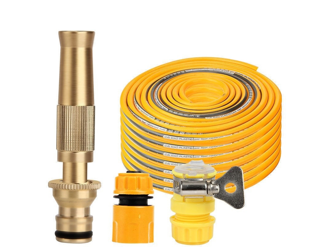 Kit Para Lavagem De Carros E Rega De Jardins Com Pistola De Alta Pressão Em Liga Metálica.