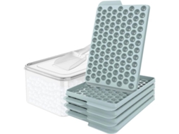 Formas para Mini Cubos de Gelo Cubos de Gelo Pequenos de 1,4 Cm, para Fazer Café Gelado e Coquetéis PANOONA (pacote com 4)