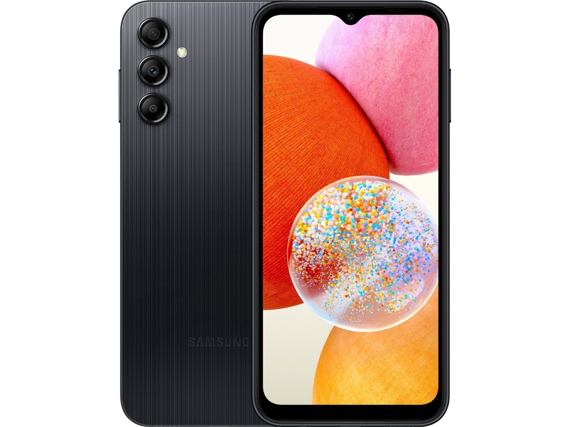 Galaxy A14 (dual sim) SAMSUNG (Recondicionado  - Como novo - 64 Go -  Jet Black)