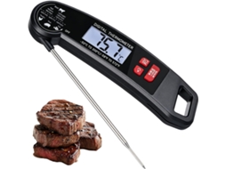 Termômetro de Alimentos de Leitura Instantânea , Dobrável, Display Lcd Retroiluminado, Trava de Calibração para Carnes e Alimentos. X001 (2s)