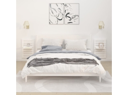 Vidaxl Prateleiras De Montagem Na Parede 2 Pcs Pinho Maciço Branco