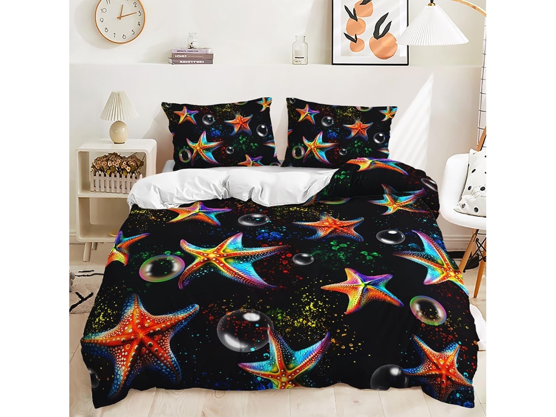 Capa de Edredom Infantil em Microfibra Fronha 140x210 Cm (LxAxP), 50x75 Cm