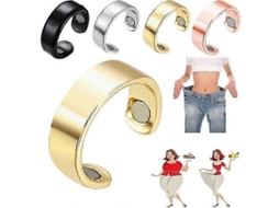 Anel De Terapia Magnética Para Menopausa, Ajustável, Auxiliar Do Sono, Somni Ring Gold_qlsg