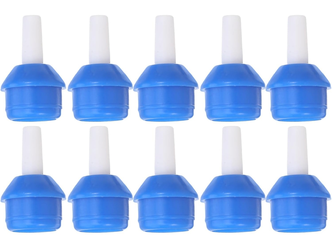 Pacote Com 10 Bicos De Plástico Azuis, Compatíveis Com Bomba De Dessoldagem E Reparos.