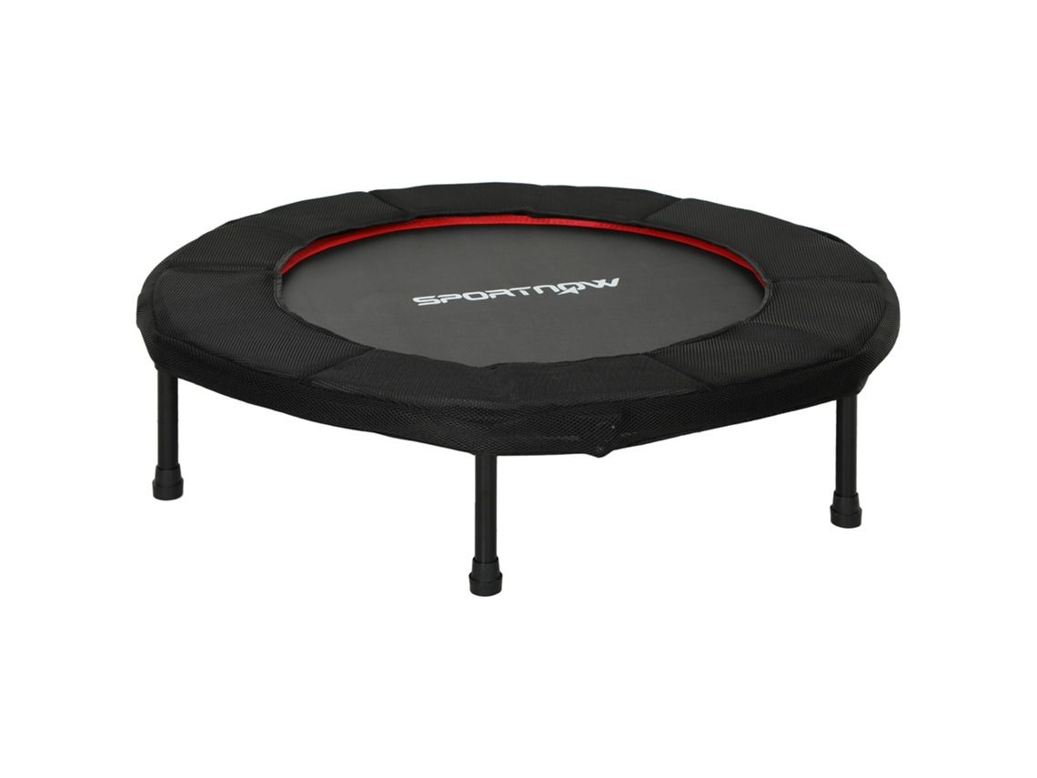 Trampolim Fitness Aço, Tecido Oxford E Pp Cor Vermelho Ø102x22 Cm Sportnow