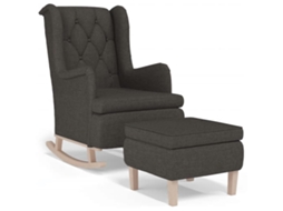 Armchair With Stool, Armchairs With Stools Vidaxl Cinzeto Tecido
