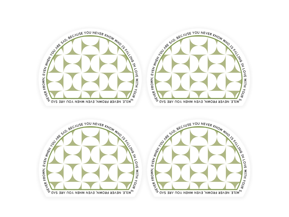 Conjunto de 4 Bases de Pvc Antiderrapantes NEVEANCE
