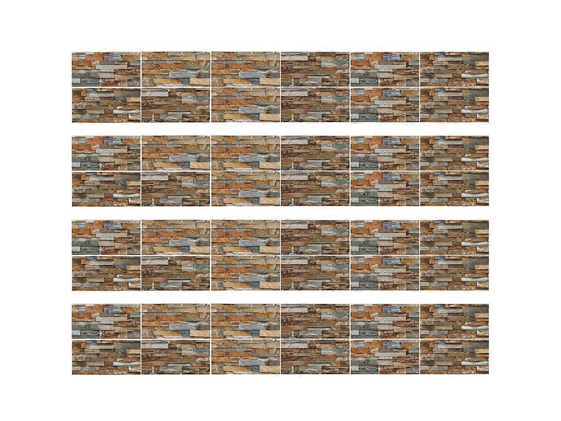 Lurelia Azulejo Adesivo Folhas Cozinha Banho Pvc Autoadesivo Impermeável Removível Branco 48 Unidades 20x10 Cm Quarto