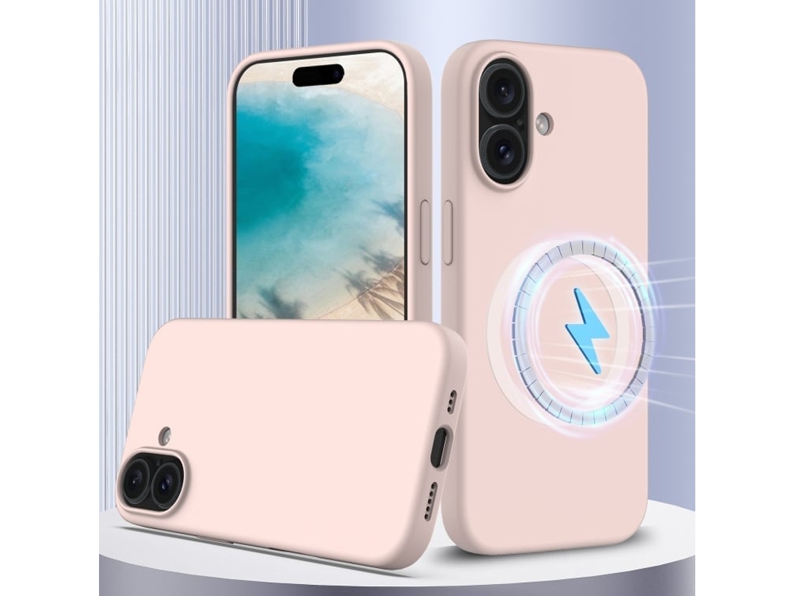 Capa De Silicone Com Magsafe Para Iphone 16 - À Prova De Choque E Resistente A Quedas