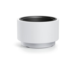 Vaso De Flores Branco Com Reservatório, Coleção Heos, 39,5 X 39,5 X 24 Cm