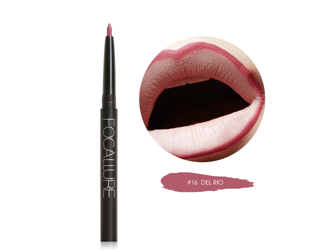 Lápiz Labial Matte Impermeable Focallure Colorful Lipliner Functional Pen Maquillaje 16