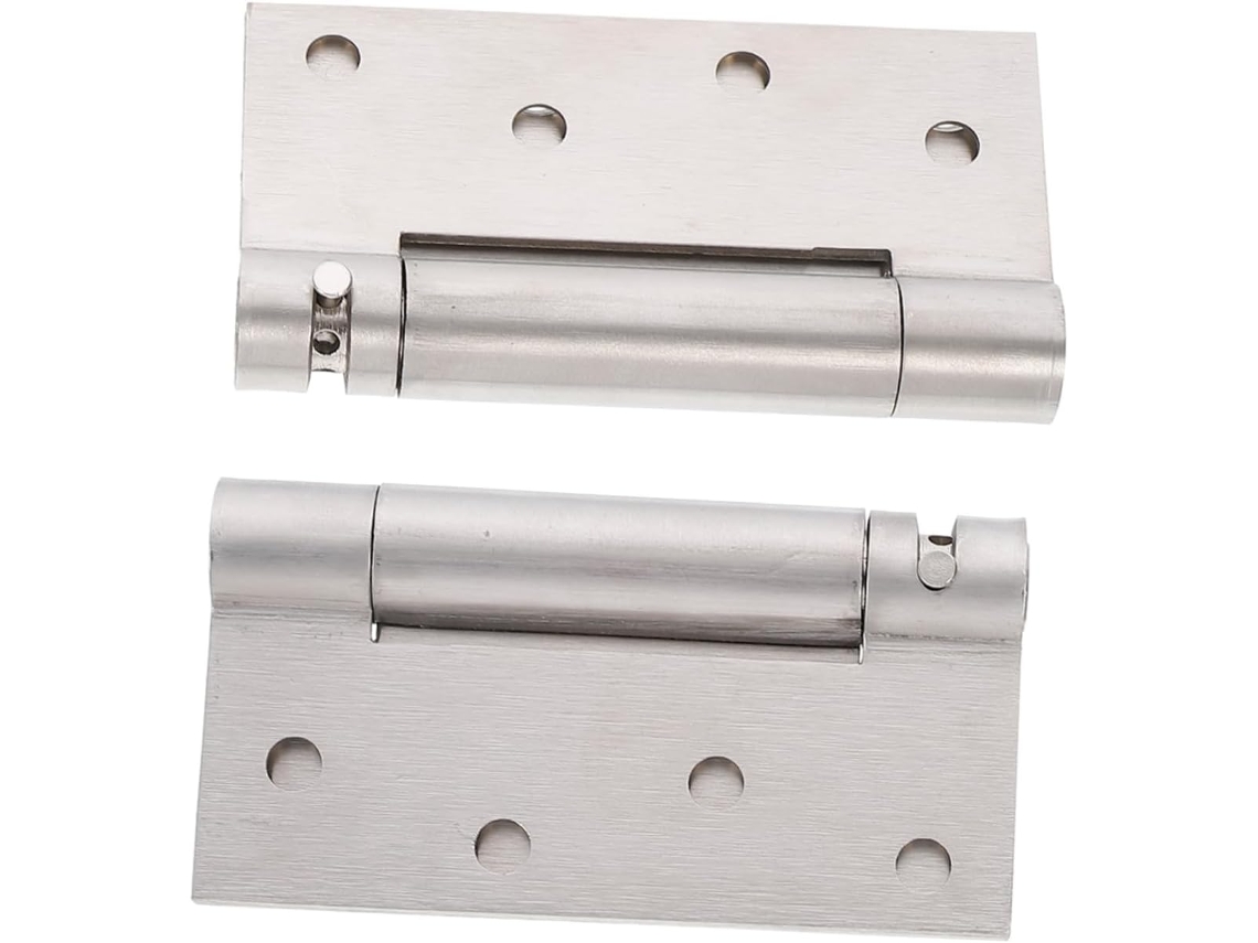 2 Dobradiças De Porta Em Aço Inoxidável 9,8 X 5,2 X 1,6 Ajustáveis Com Trava