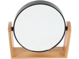 De Maquiagem De Dupla Face Com Aumento E Base Giratória De Bambu Elegante, Estável E Ecológico, Ideal Para Viagens, Gokoco